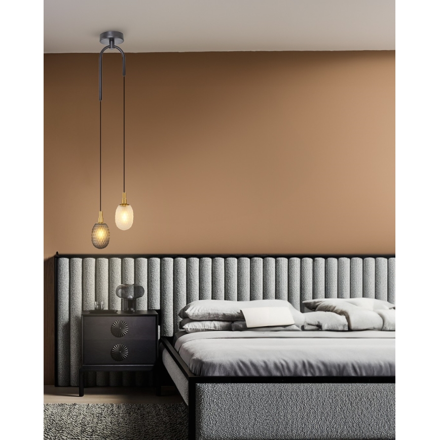 Pakaramais lukturis uz vada CACTUS 2xG9/5W/230V pelēks/balts