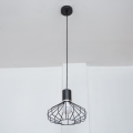 Pakaramais uz vada SOLANO 1xE27/15W/230V melns/spīdīgs hroms