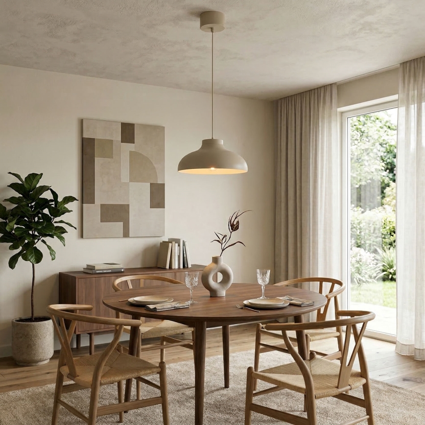 Pakarināmā lampa ar vadu BASCA 1xE27/15W/230V bēša