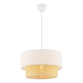 Pakarināmā lampa ECHO uz vada 1xE27/60W/230V krēmīga/bēša