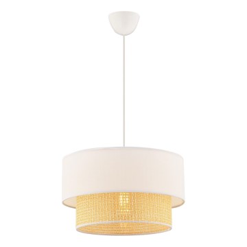 Pakarināmā lampa ECHO uz vada 1xE27/60W/230V krēmīga/bēša