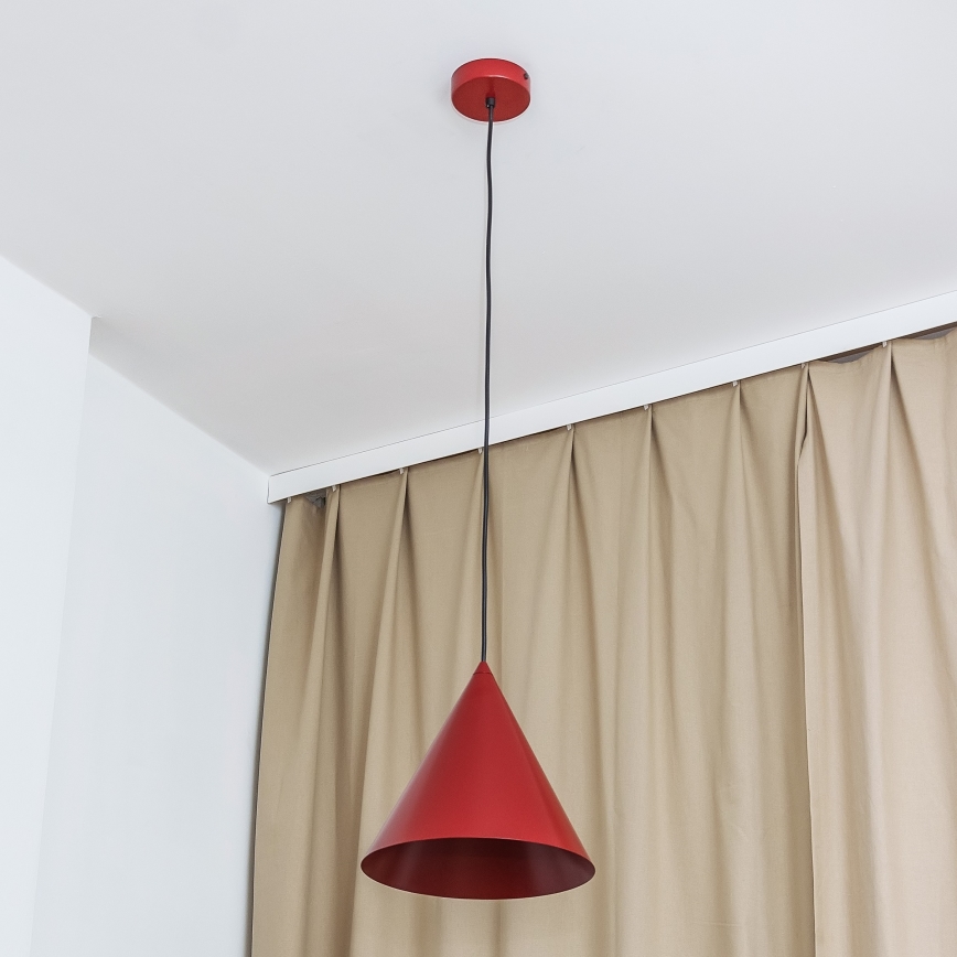 Pakarināmā lampa ETNA II ar vadu 1xE27/15W/230V diam. 25 cm sarkana
