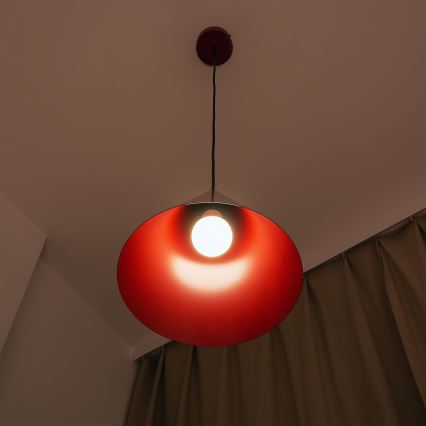 Pakarināmā lampa ETNA II ar vadu 1xE27/15W/230V diam. 25 cm sarkana