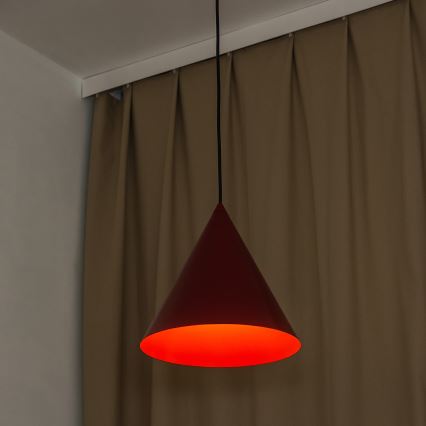 Pakarināmā lampa ETNA II ar vadu 1xE27/15W/230V diam. 25 cm sarkana