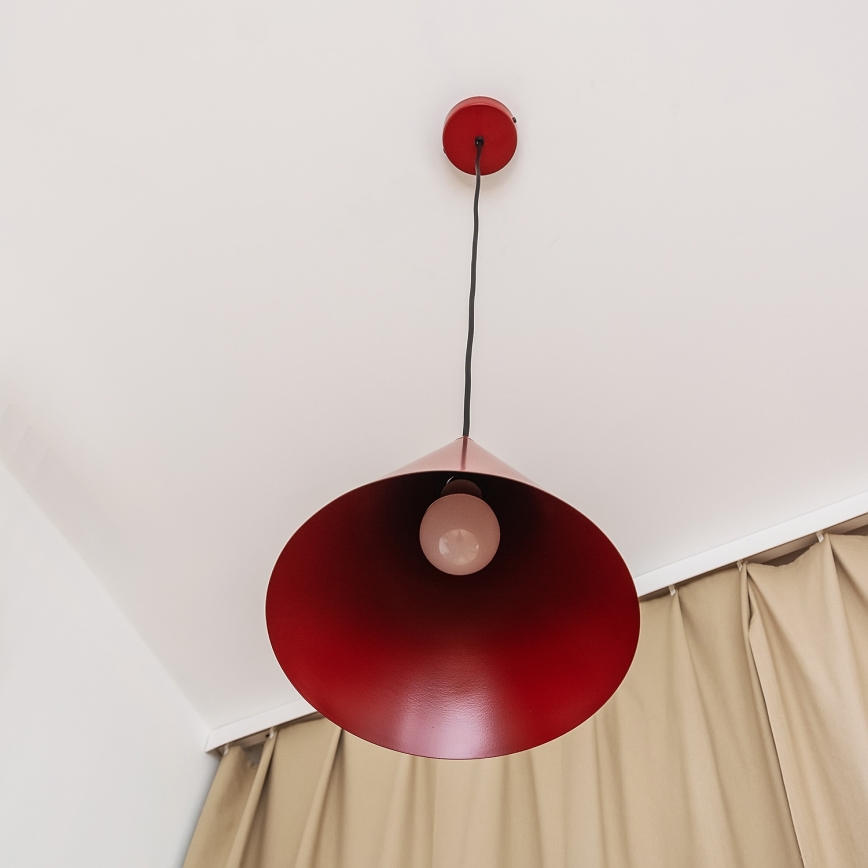Pakarināmā lampa ETNA II ar vadu 1xE27/15W/230V diam. 25 cm sarkana