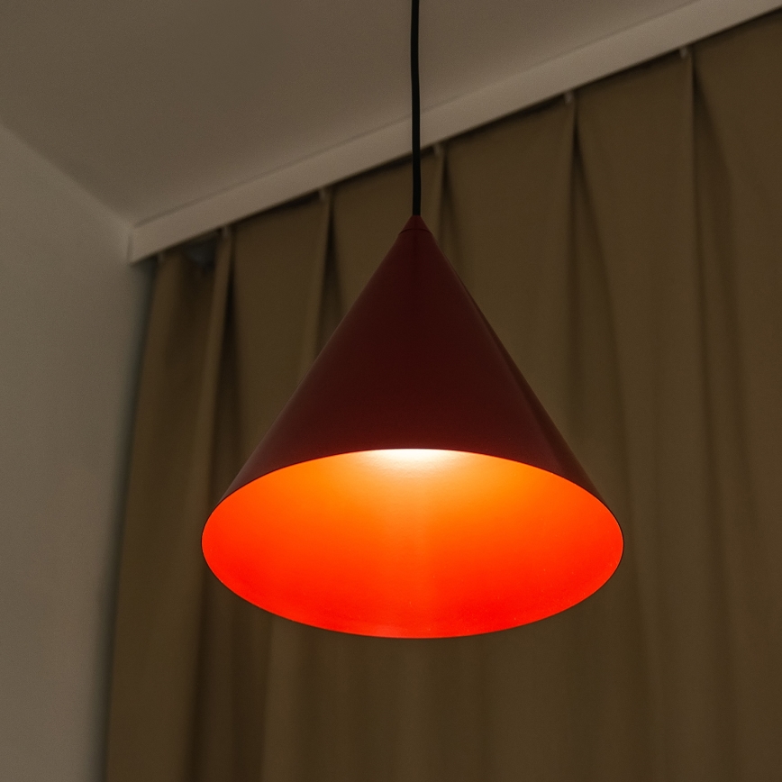 Pakarināmā lampa ETNA II ar vadu 1xE27/15W/230V diam. 25 cm sarkana