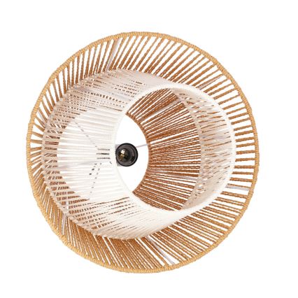 Pakarināma lampa uz kabeļa AFRICA 1xE27/40W/230V Ø 40 cm brūna/krēmīga