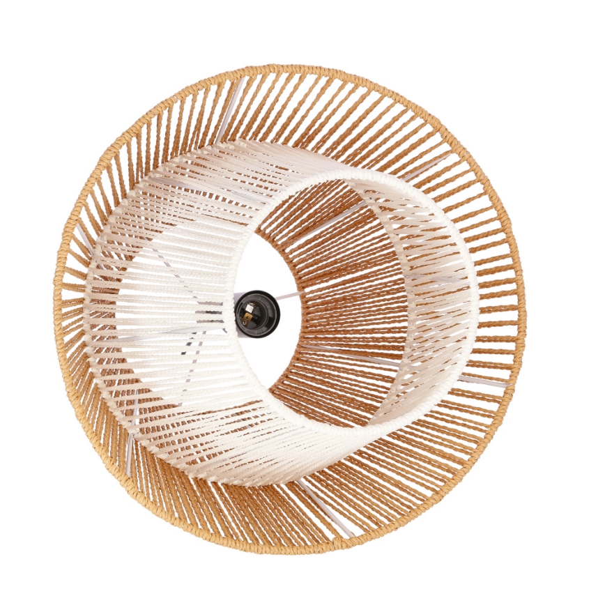 Pakarināma lampa uz kabeļa AFRICA 1xE27/40W/230V Ø 40 cm brūna/krēmīga