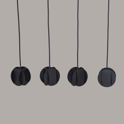 Pakarināma lampa uz kabeļa GAMBIT 4xGU10/10W/230V melna