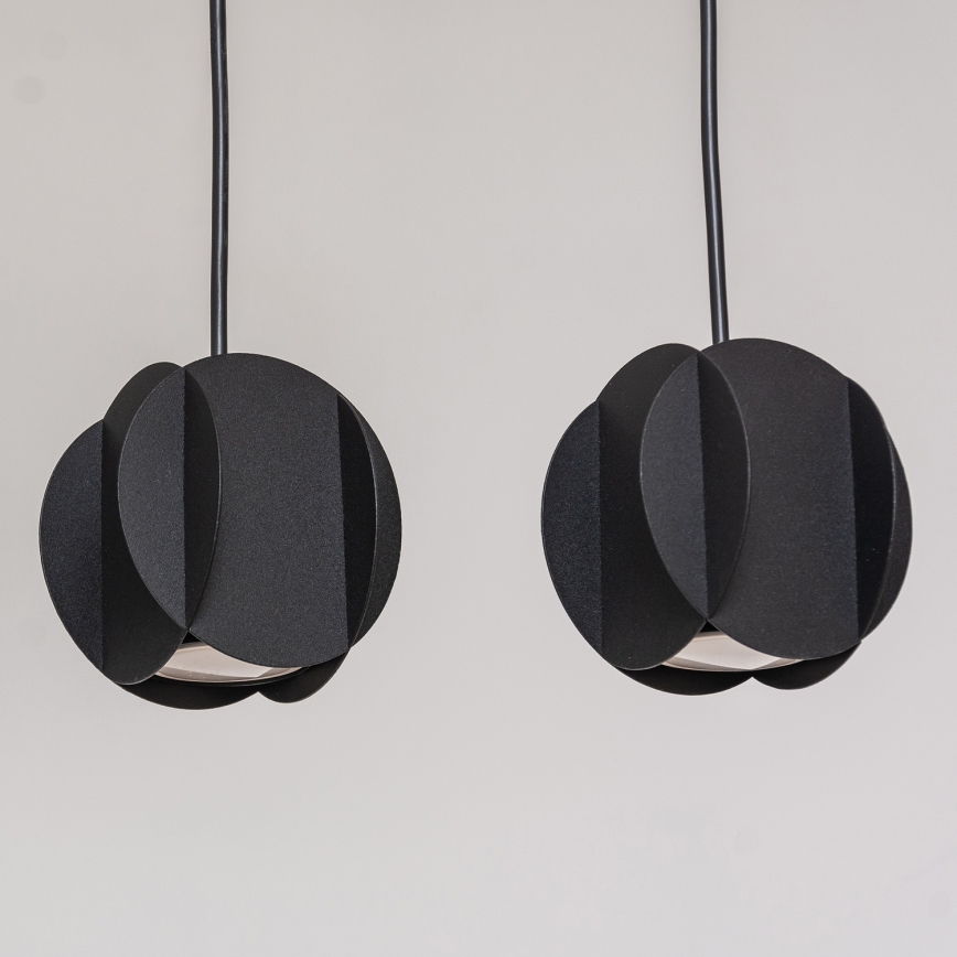 Pakarināma lampa uz kabeļa GAMBIT 4xGU10/10W/230V melna