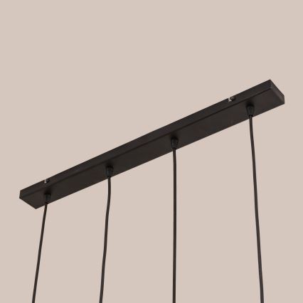 Pakarināma lampa uz kabeļa GAMBIT 4xGU10/10W/230V melna