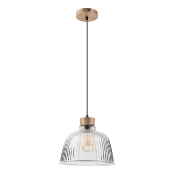 Pakarināma lampa uz vada ASTA 1xE27/60W/230V Ø 28 cm, ozols