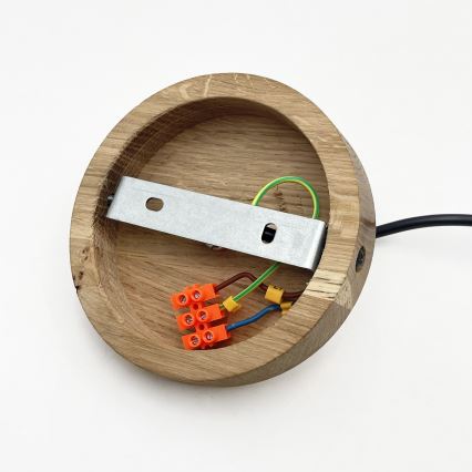 Pakarināma lampa uz vada ASTA 1xE27/60W/230V Ø 28 cm, ozols