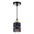 Pakarināma lampa uz vada ELEN 1xE27/35W/230V melna/zelta