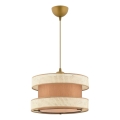Pakarināmā lampa uz vada HALO 1xE27/60W/230V brūna/krēmkrāsaina