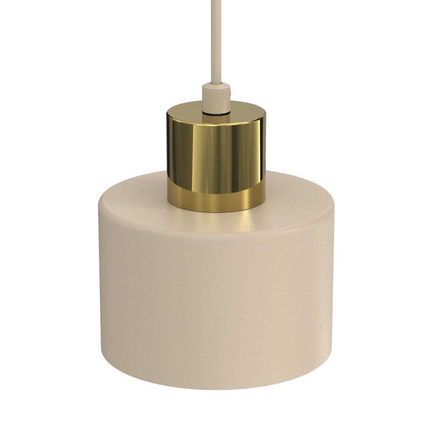 Pakarināmā lampa uz vada PARKLA 1xE27/15W/230V bēša/zeltaina