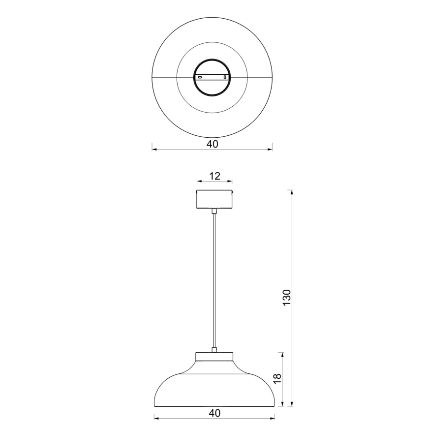 Pakarināmā lustra BASCA ar vadu 1xE27/15W/230V krēmkrāsā
