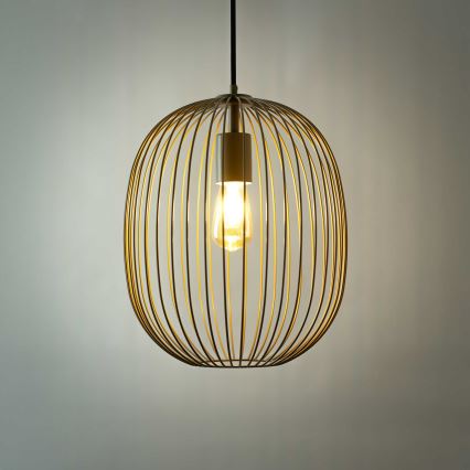 Pakarināmā lustra OVELLA, 1xE27/15W/230V, Ø 34 cm, bēša