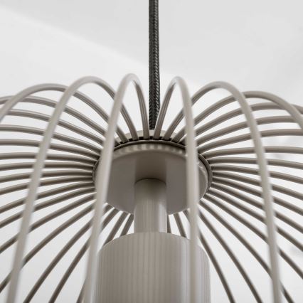 Pakarināmā lustra OVELLA, 1xE27/15W/230V, Ø 34 cm, bēša