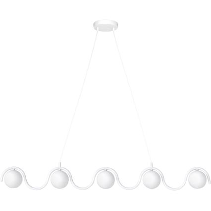 Pakarināmā lustra SINUS 5xG9/8W/230V balta