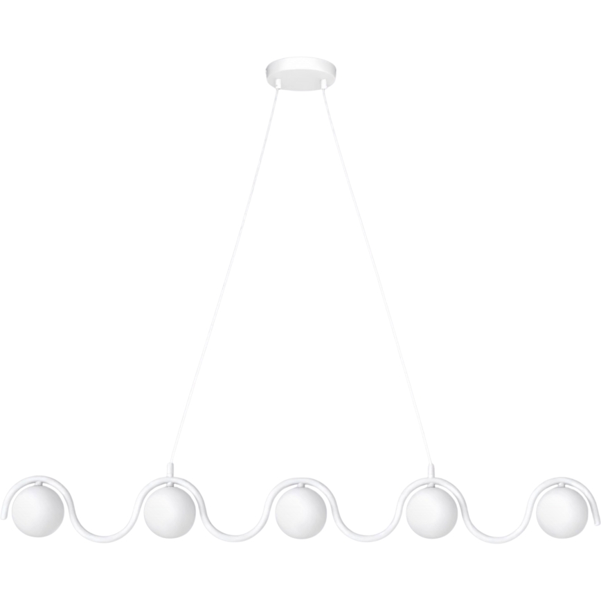 Pakarināmā lustra SINUS 5xG9/8W/230V balta