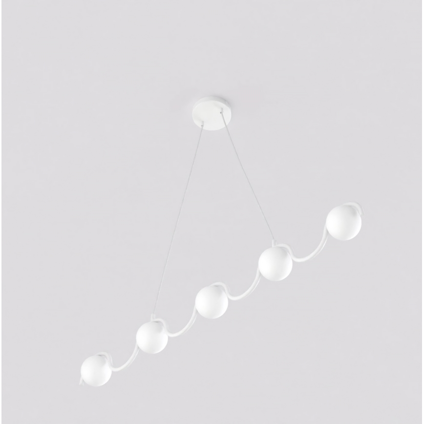 Pakarināmā lustra SINUS 5xG9/8W/230V balta