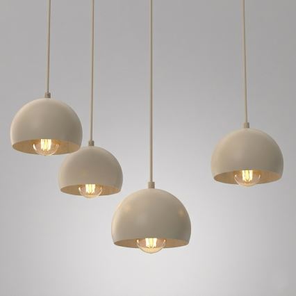 Pakarināmā lustra SOOL 5xE27/15W/230V bēša