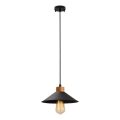 Pakarināmā lustra uz vada MANAVGAT 1xE27/40W/230V melna/brūna