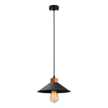 Pakarināmā lustra uz vada MANAVGAT 1xE27/40W/230V melna/brūna