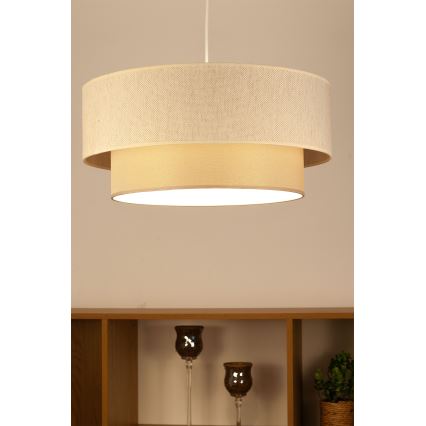Pakarināmais gaismeklis ar vadu NATIA 1xE27/60W/230V, Ø 45 cm, krēmkrāsas