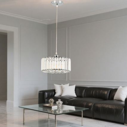 Pakarināmais gaismeklis ar vadu VETRO 1xE27/60W/230V spīdīgs hroms