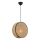 Pakarināmais gaismeklis BIG DRUM ar vadu 1xE27/60W/230V brūns/melns