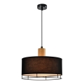 Pakarināmais gaismeklis uz kabeļa ARDI 1xE27/40W/230V melns/brūns