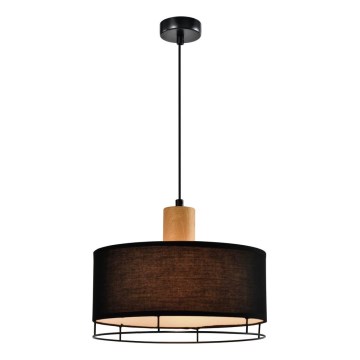 Pakarināmais gaismeklis uz kabeļa ARDI 1xE27/40W/230V melns/brūns