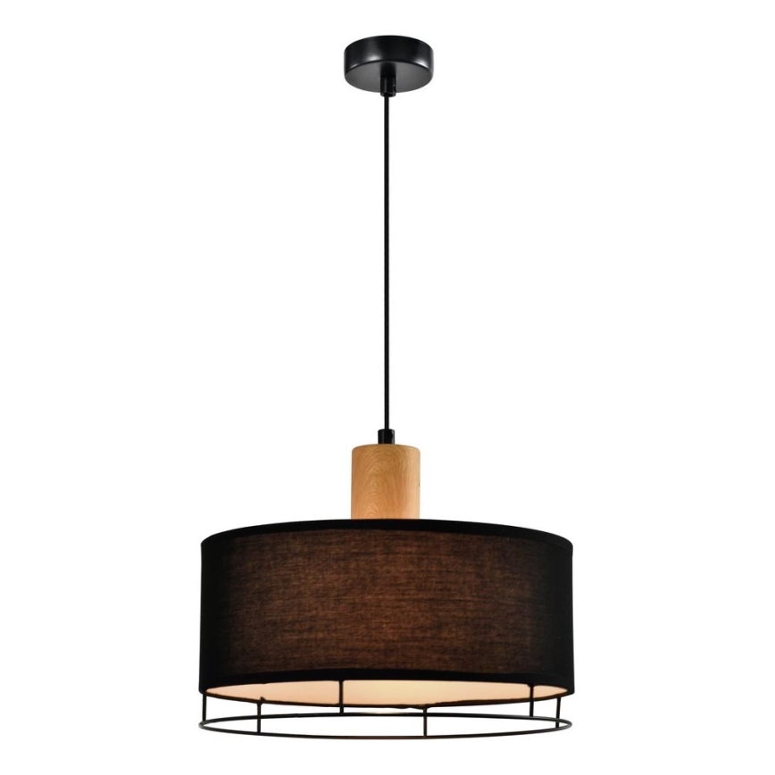 Pakarināmais gaismeklis uz kabeļa ARDI 1xE27/40W/230V melns/brūns
