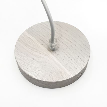 Pakarināmais gaismeklis uz troses AIDA 1xE27/60W/230V Ø25 cm ozols/balts