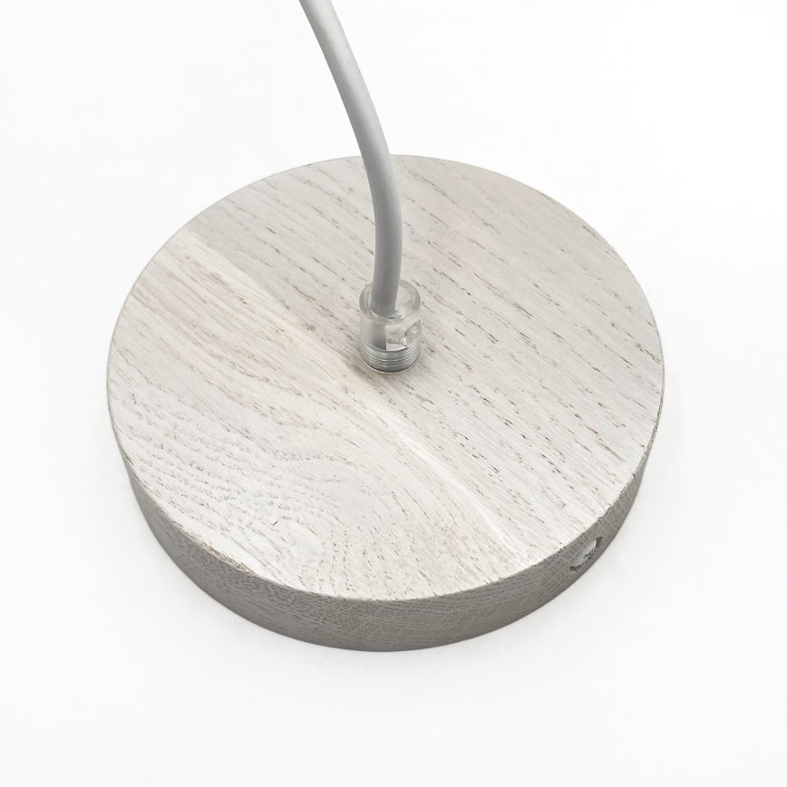 Pakarināmais gaismeklis uz troses AIDA 1xE27/60W/230V Ø25 cm ozols/balts