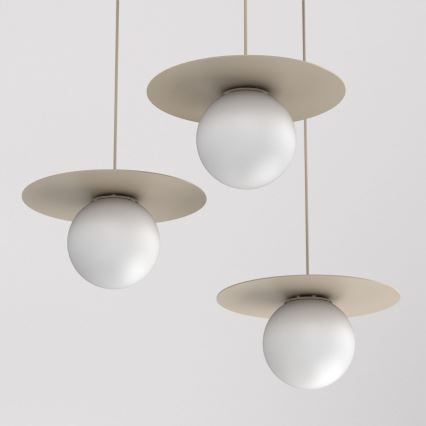 Pakarināmais gaismeklis uz vada FLAT 3xE27/15W/230V bēšs