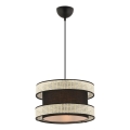 Pakarināmais gaismeklis uz vada HALO 1xE27/60W/230V melns/krēmkrāsains