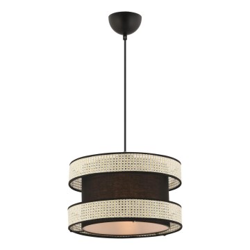 Pakarināmais gaismeklis uz vada HALO 1xE27/60W/230V melns/krēmkrāsains