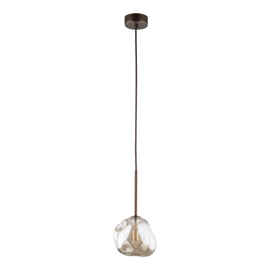 Pakarināmais gaismeklis uz vada LAVA 1xG9/8W/230V bronzas/dūmakaini bēšs
