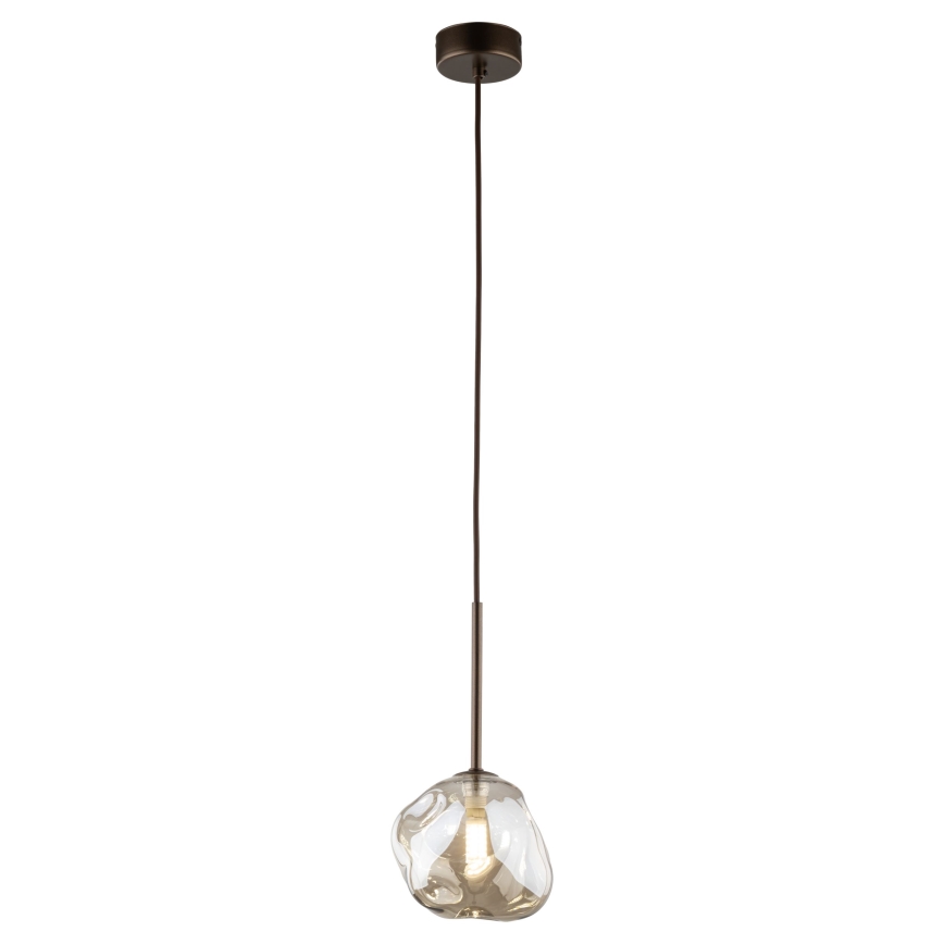 Pakarināmais gaismeklis uz vada LAVA 1xG9/8W/230V bronzas/dūmakaini bēšs