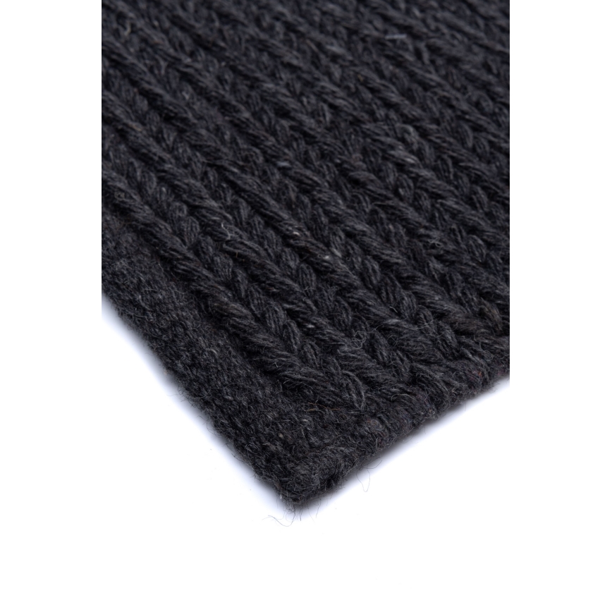 Paklājs FIR WOOL 120x170 cm 2600 g/m2 antracīts/dabisks