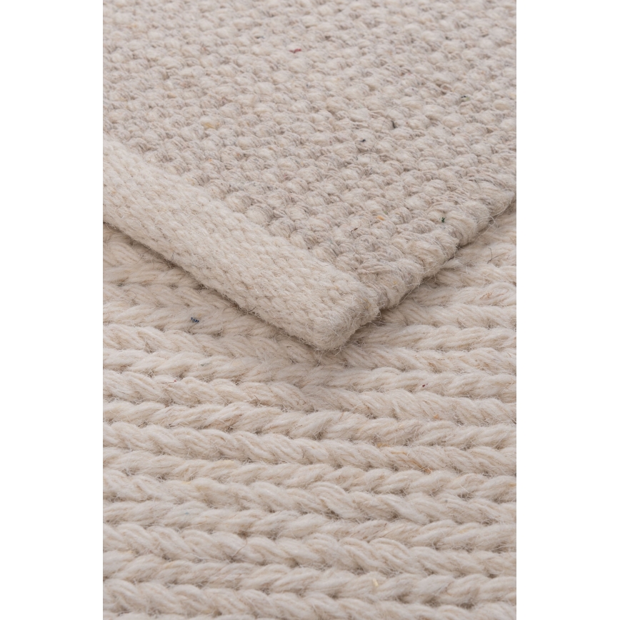 Paklājs FIR WOOL 120x170 cm 2600 g/m2 krēmkrāsains/dabisks