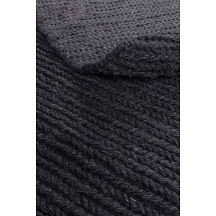 Paklājs FIR WOOL 160 cm 2600 g/m2 antracīts/naturāls