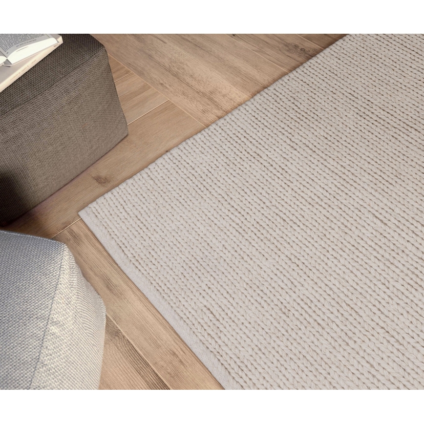 Paklājs FIR WOOL 70x140 cm 2600 g/m2 krēmkrāsains/dabīgs