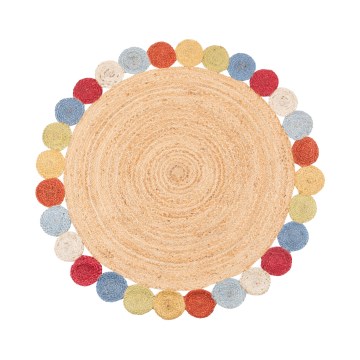 Paklājs JUTA 120 cm daudzkrāsains/naturāls