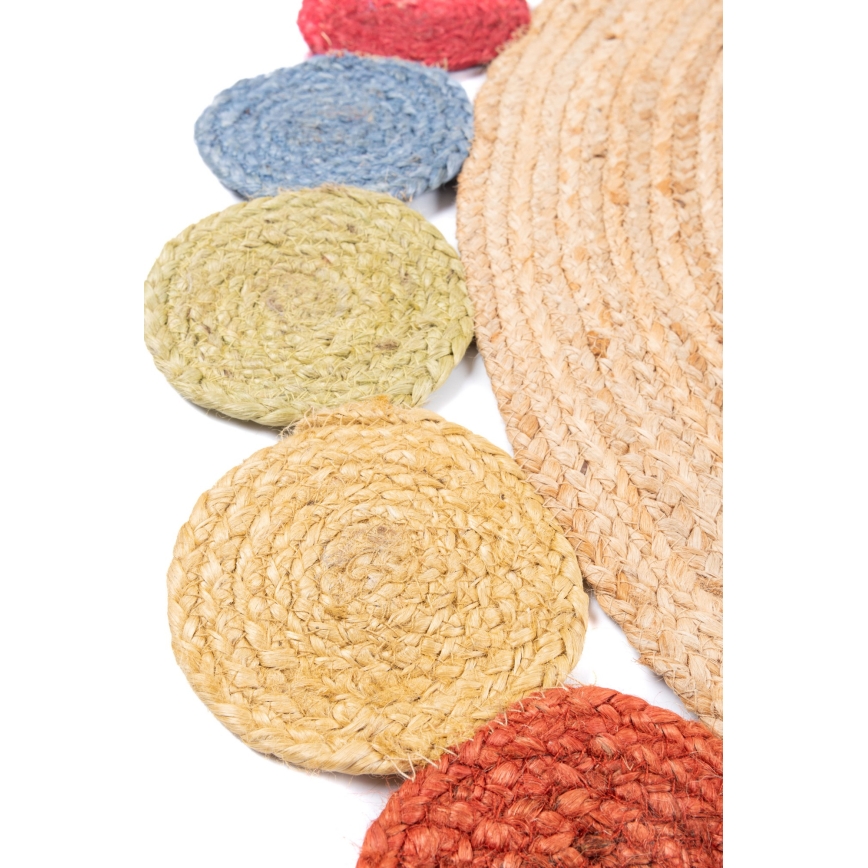 Paklājs JUTA 120 cm daudzkrāsains/naturāls