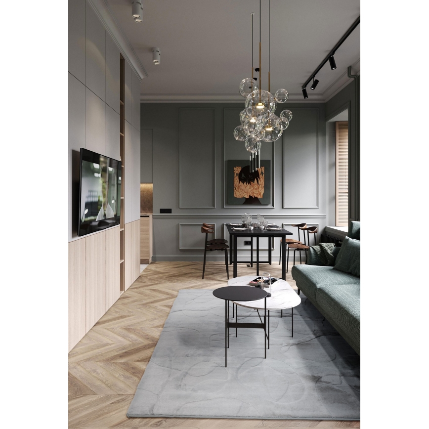 Paklājs RABBIT 3D 160x230 cm, gaiši pelēks