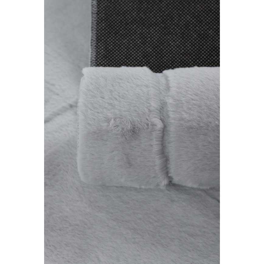 Paklājs RABBIT 3D 160x230 cm gaiši pelēks